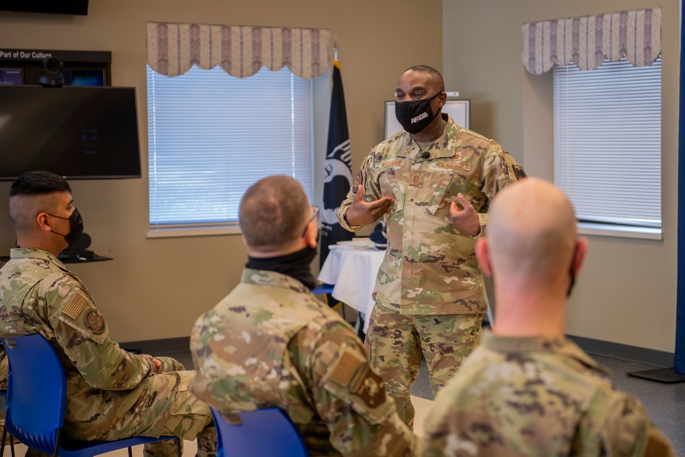 Air National Command Chief visits Battle Creek Air Base