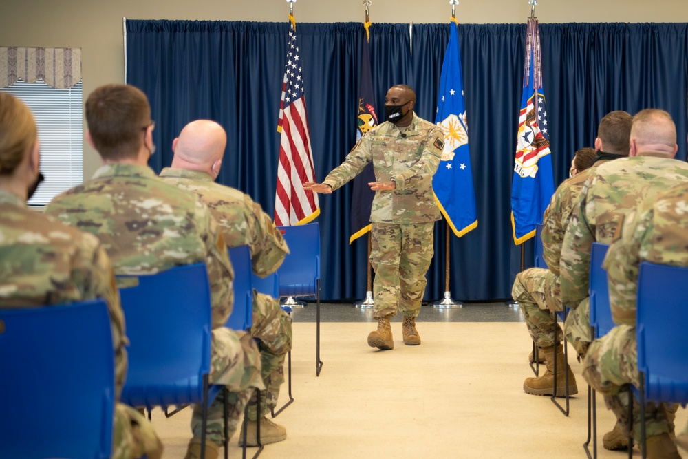 Air National Command Chief visits Battle Creek Air Base