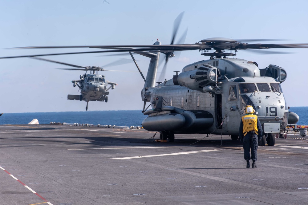 USS America (LHA 6) Conducts Flight Operations with JGSDF