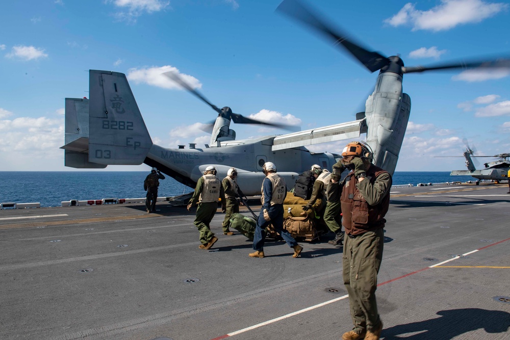 USS America (LHA 6) Conducts Flight Operations