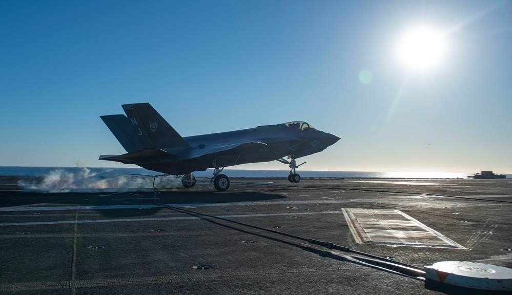 F-35C Lands Onboard USS Nimitz