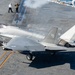 An F-35C Taxis On The Flight Deck