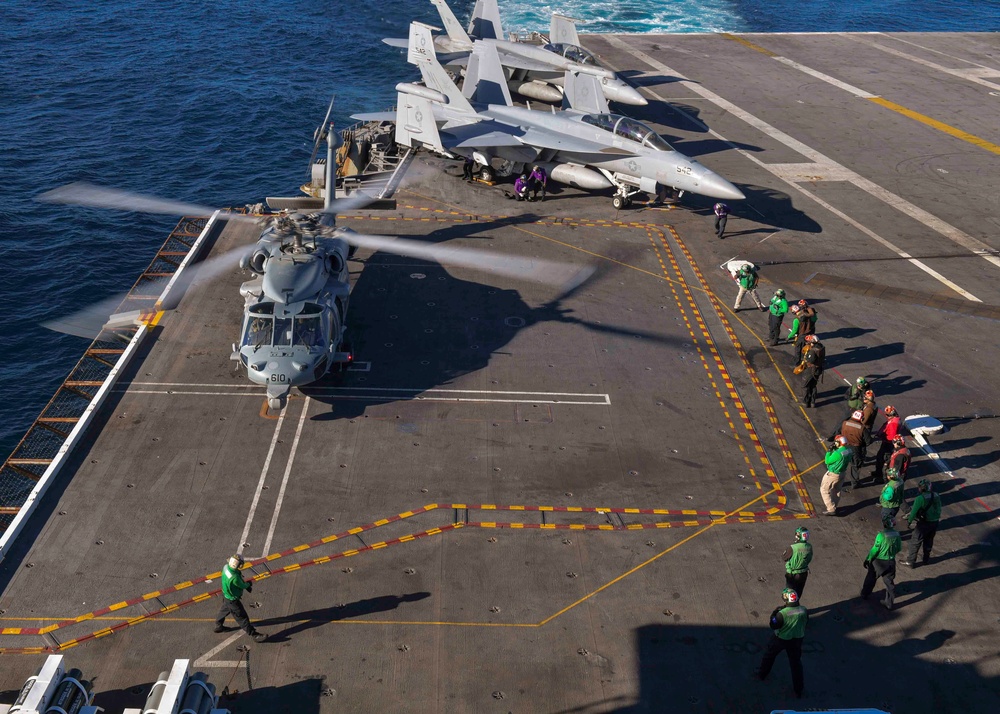 MH-60S Sea Hawk Prepares To Take Off