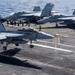 An F/A-18F Super Hornet Lands On Flight Deck