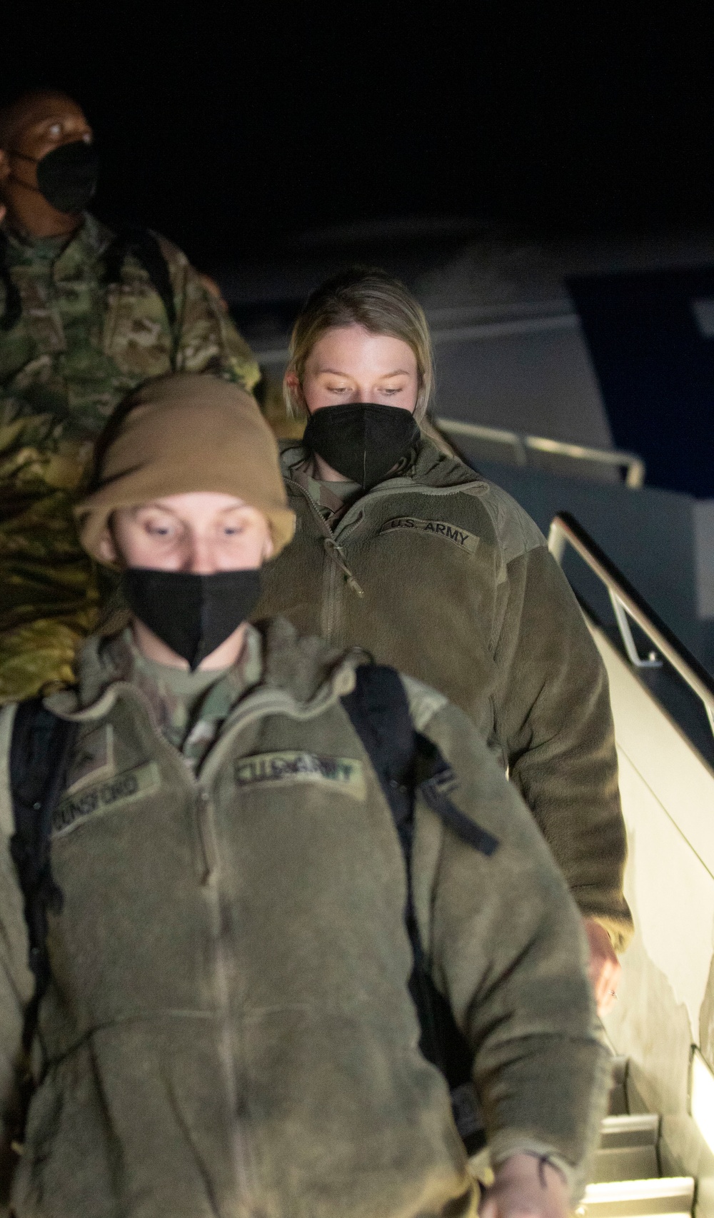 V Corps soldiers Arrive at Nuremberg Airport