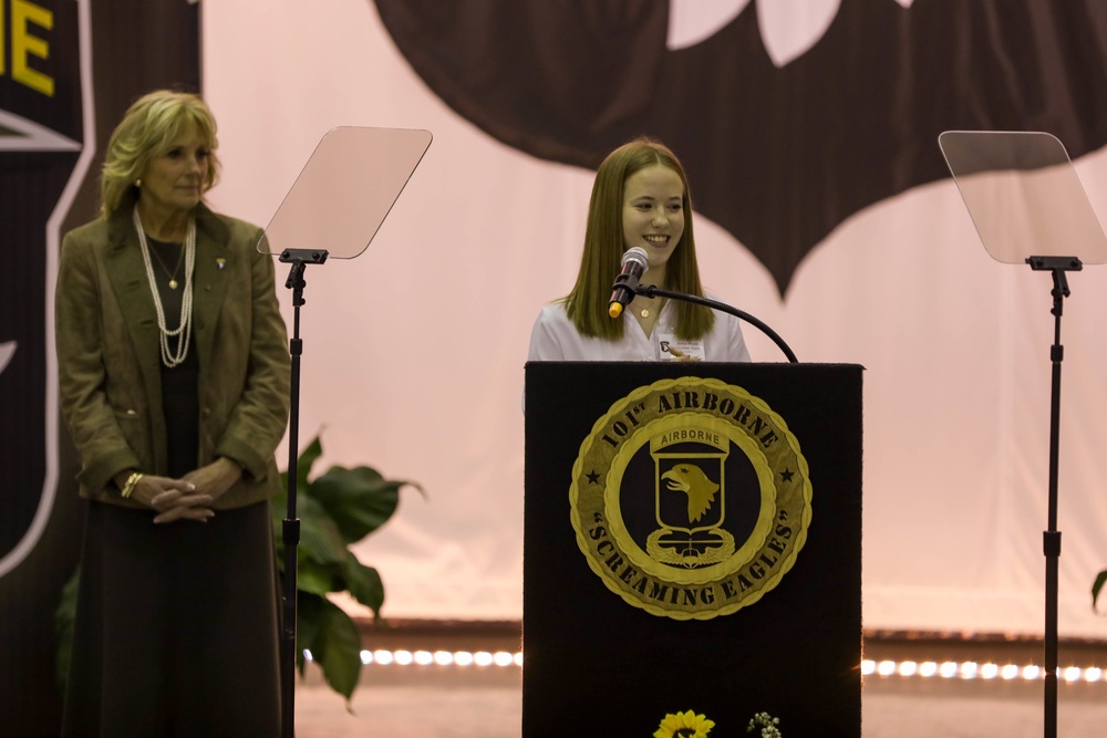 First Lady Dr. Jill Biden Visits with Fort Campbell Families