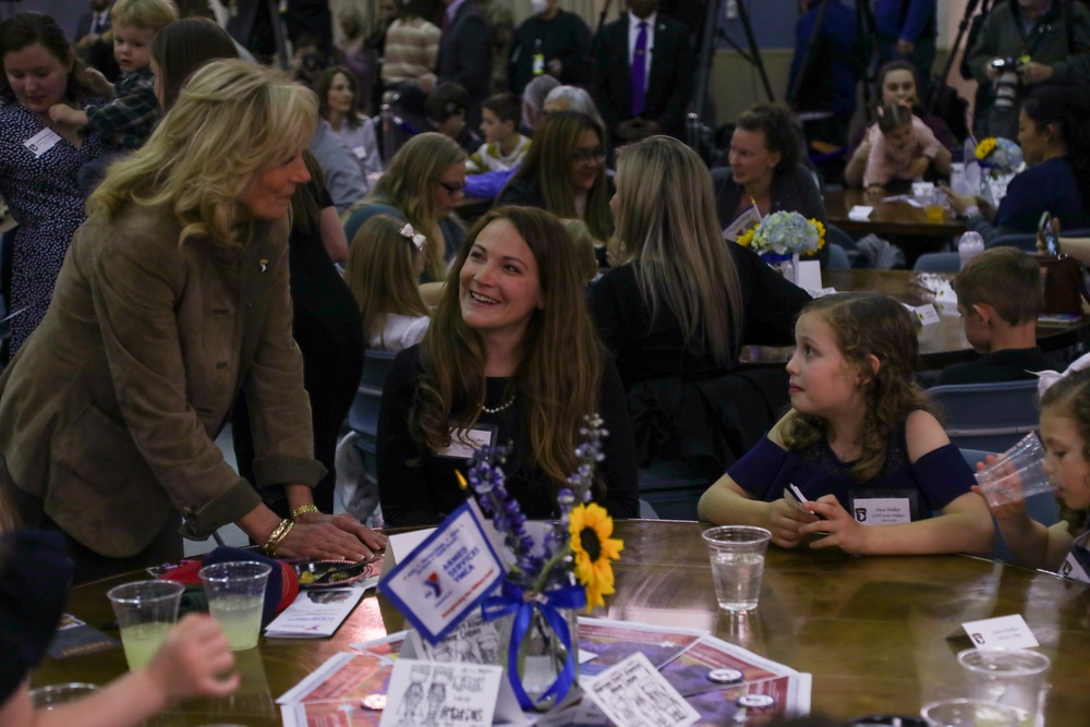 First Lady Dr. Jill Biden Visits with Fort Campbell Families