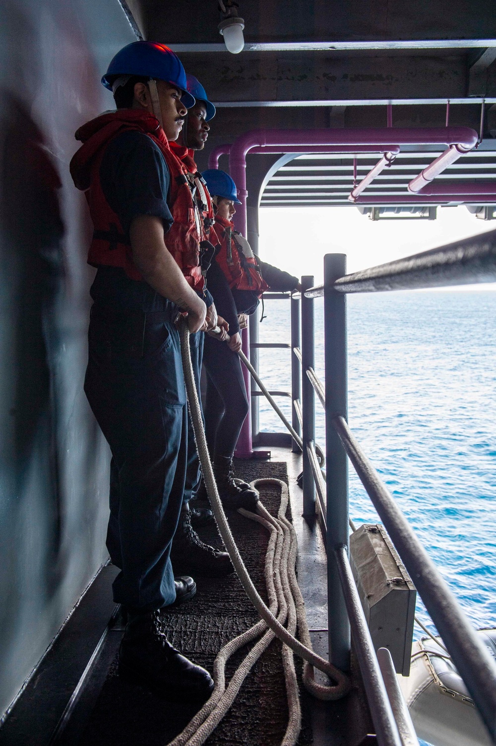 GHWB Sailors Participate In Small Boats Operations Training Exercise