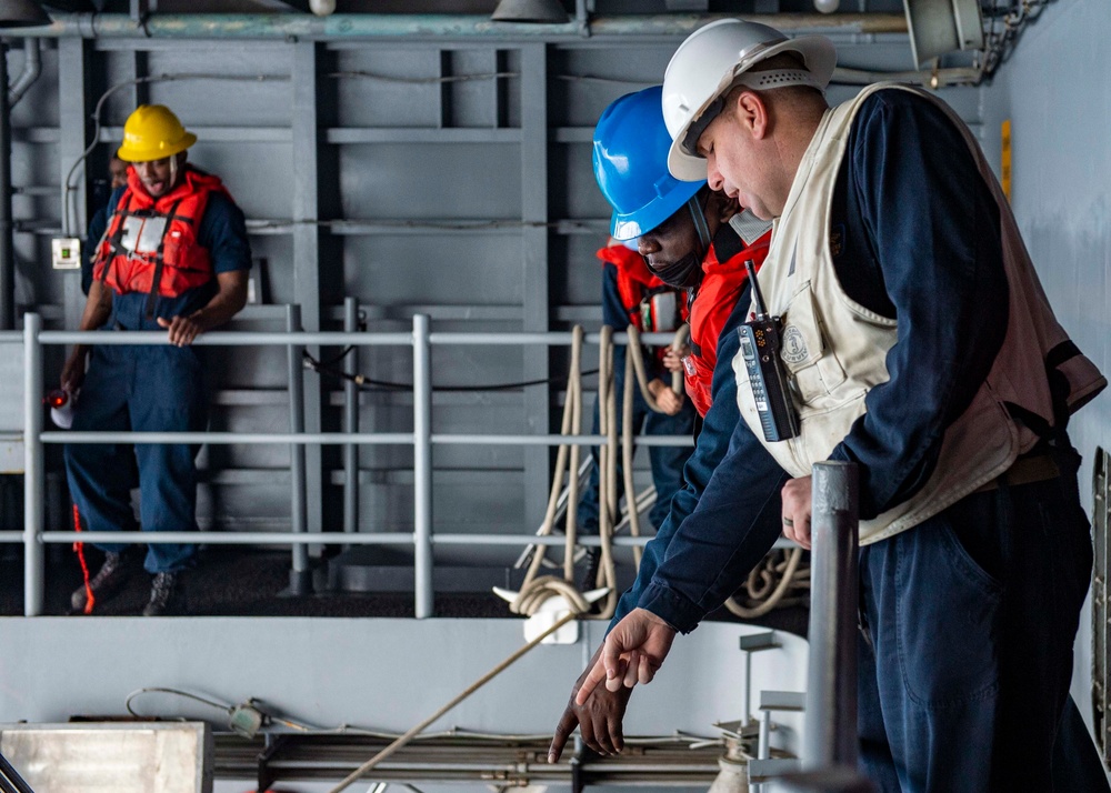 GHWB Sailors Participate In Small Boats Operations Training Exercise