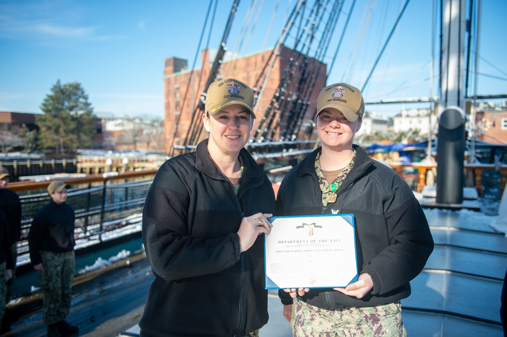 Culinary Specialist 1st Class Rose Fennell received the Navy and Marine Corps Achievement Medal