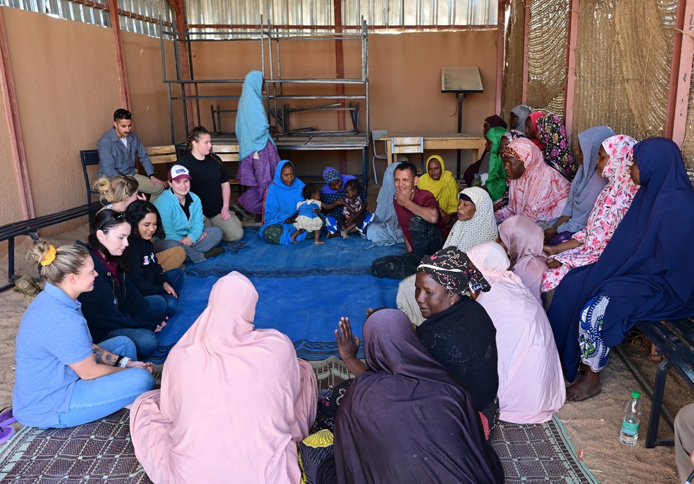 Air Base 201 Women’s Association builds relationship with Aladab Women’s Association