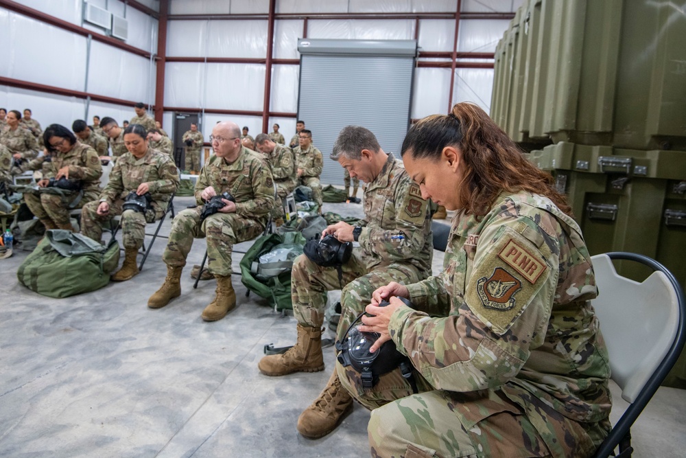 624th Regional Support Group Trains on CBRN Gear