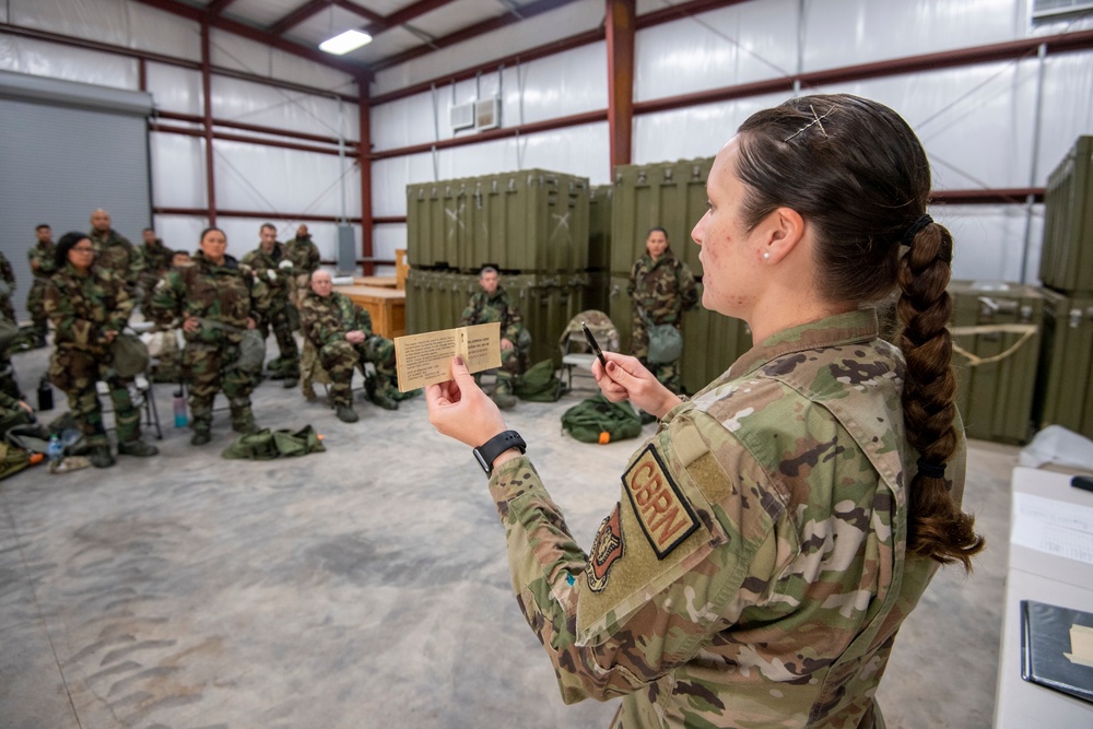 624th Regional Support Group Trains on CBRN Gear