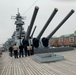 USS Vicksburg (CG-69) Sailors tour Battleship Wisconsin