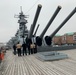 USS Vicksburg (CG-69) Sailors tour Battleship Wisconsin