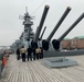 USS Vicksburg (CG-69) Sailors tour Battleship Wisconsin