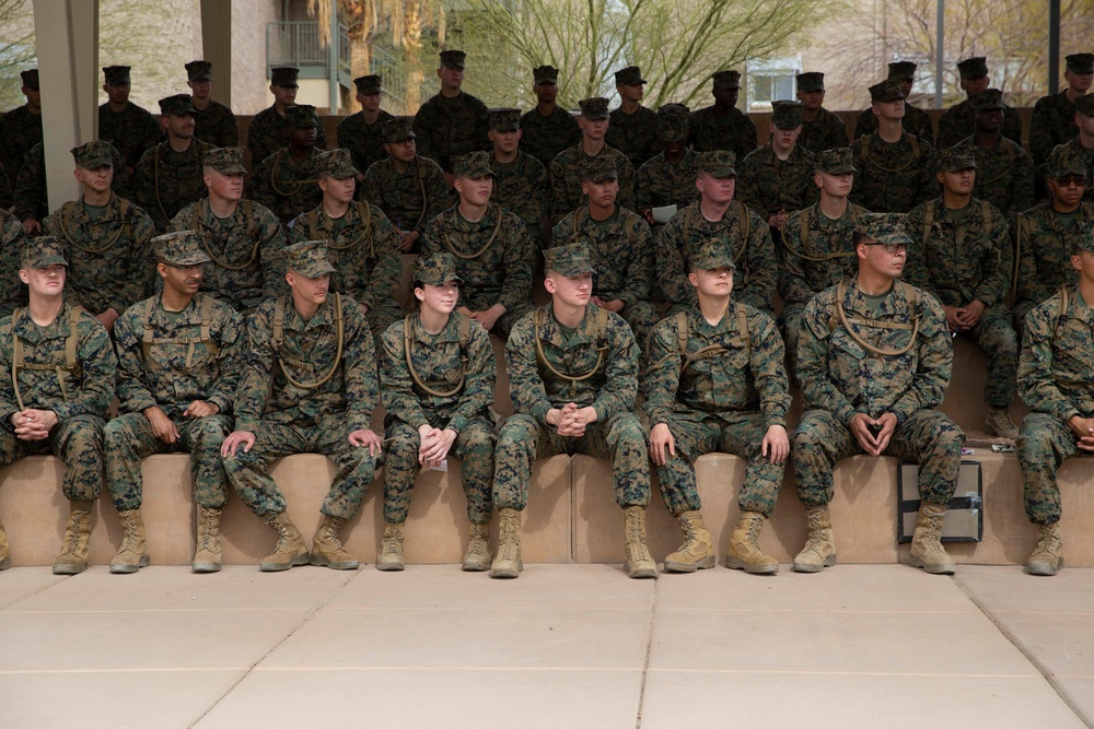 Top enlisted Marine visits Marine Corps Air Ground Combat Center