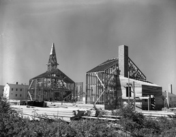 1942 chapel construction at Camp McCoy