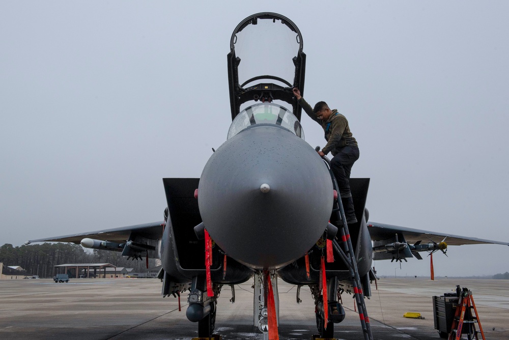 SJAFB Airman ensures jets are ready to fly.