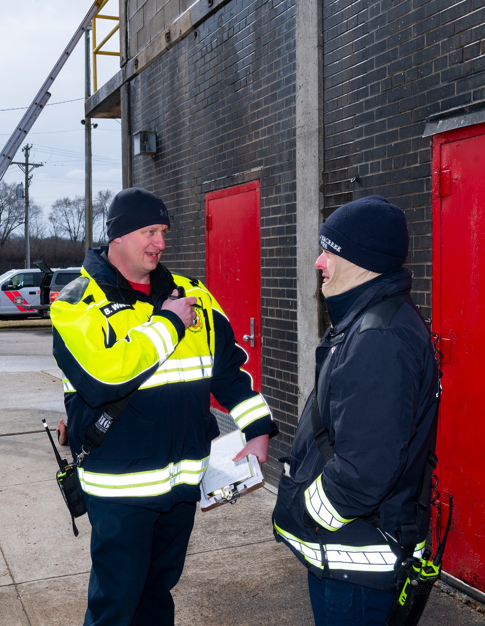 Wright-Patt Fire Department lends neighbor a helping hand