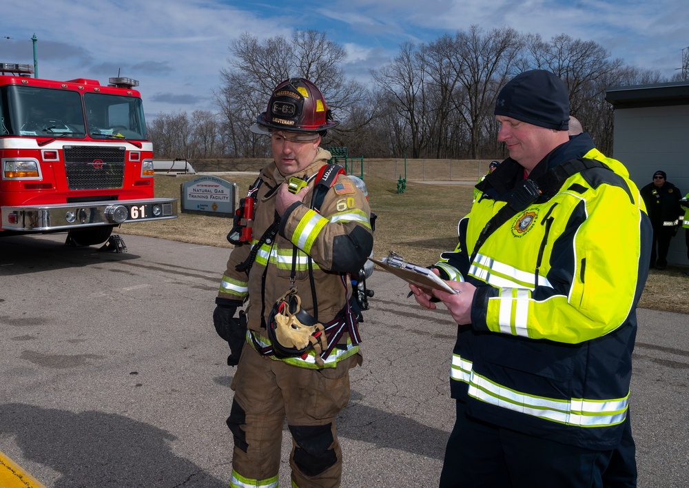 Wright-Patt Fire Department lends neighbor a helping hand