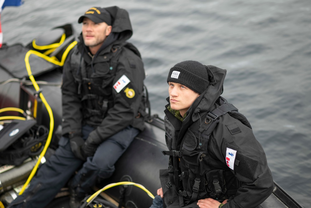 Dive Exercise in the Inside Passage of British Columbia