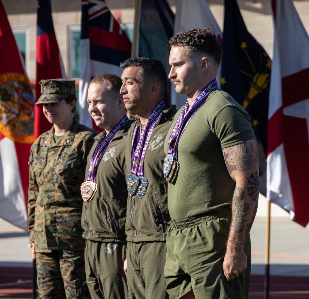 U.S. Marines with Wounded Warrior Regiment complete the Marine Corps Trials