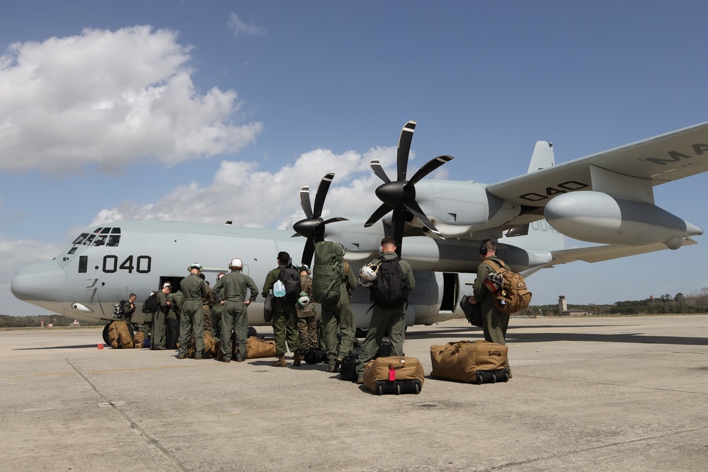 KC-130J Super Hercules Transports Marines to Hawaii