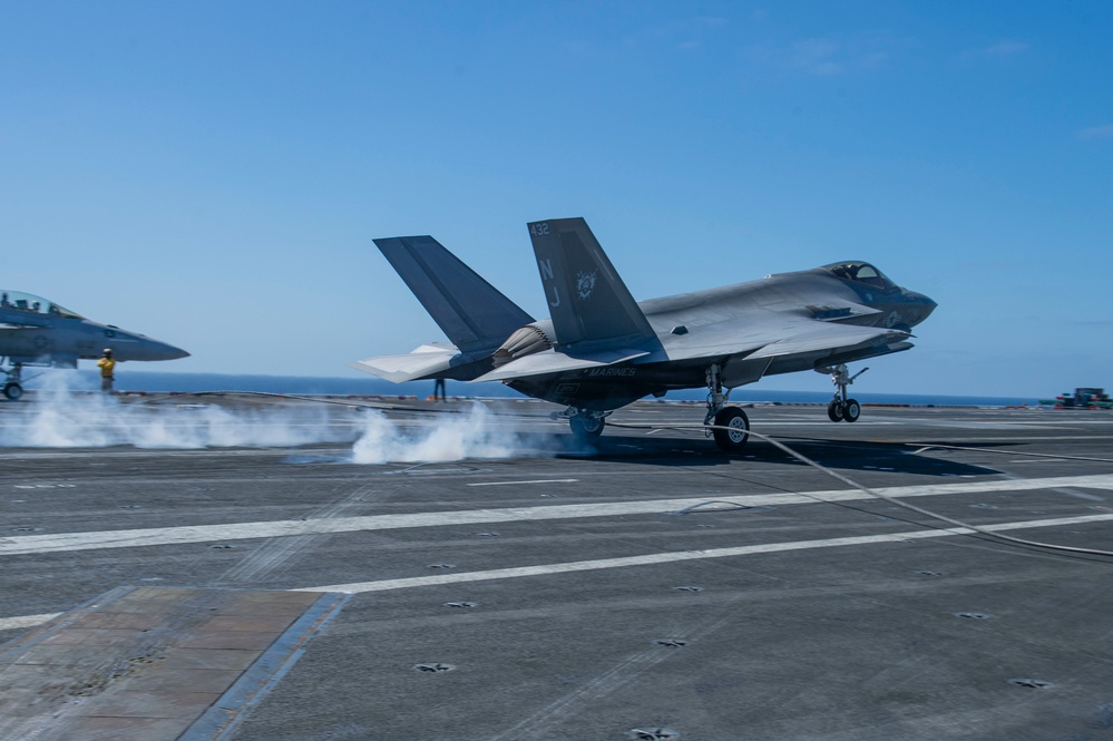 F-35C Lightning II Makes An Arrested Gear Landing