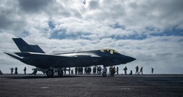 Distinguished Visitors Observe Flight Operations