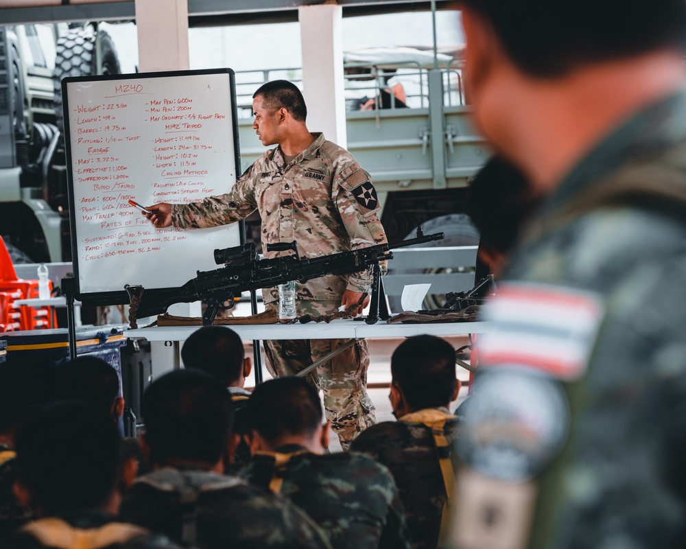 US Army and Royal Thai Army learn shooting skills at HG 22