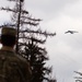 U.S. Air Force B-52H Stratofortress bombers conduct low pass flyovers of the Grafenwoehr Training Area, Germany