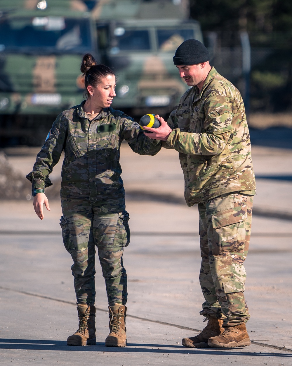 U.S. and Latvian air defenders cross-train on systems during Saber Strike