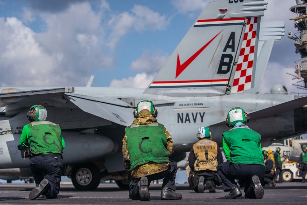 The Harry S. Truman Carrier Strike Group is on a scheduled deployment in the U.S. Sixth Fleet area of operations.