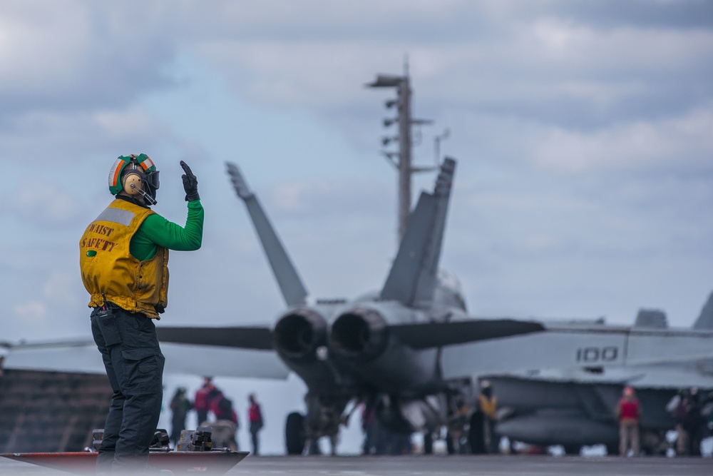 The Harry S. Truman Carrier Strike Group is on a scheduled deployment in the U.S. Sixth Fleet area of operations in support of naval operations to maintain maritime stability and security.