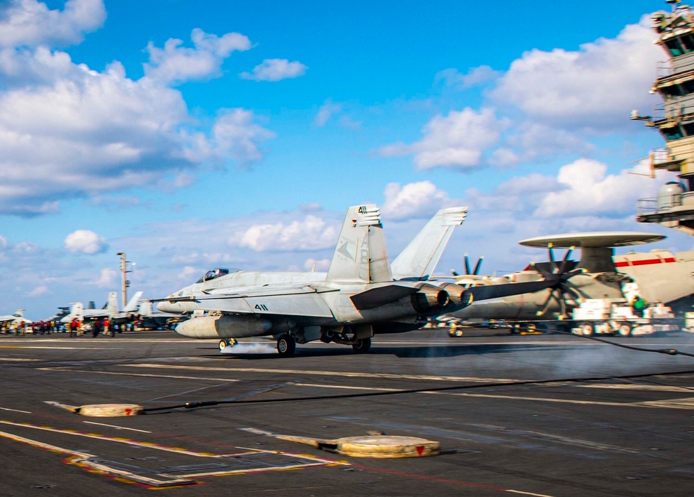 The Harry S. Truman Carrier Strike Group is on a scheduled deployment in the U.S. Sixth Fleet area of operations.