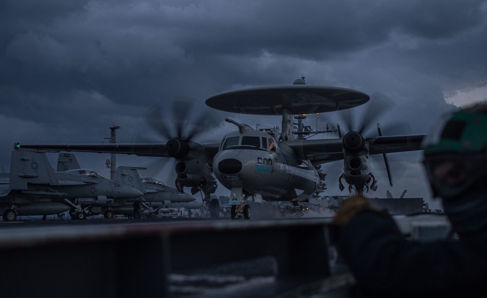 The Harry S. Truman Carrier Strike Group is on a scheduled deployment in the U.S. Sixth Fleet area of operations in support of naval operations to maintain maritime stability and security.