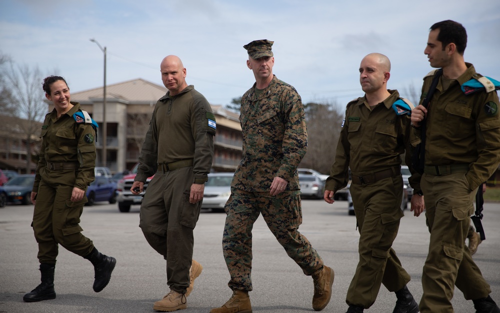 IDF Leaders Visit Camp Lejeune