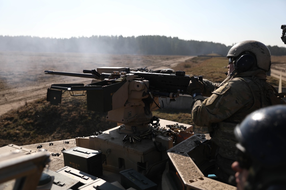 Tank Crews of 2nd Platoon Bravo Company &quot;Bulldogs&quot; 2nd Armored Division 34th Armored Regiment fire Crew Served Weaponry