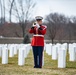 Military Funeral Honors with Funeral Escort are Conducted  for U.S. Marine Corps Cpl. Thomas Cooper in Section 57