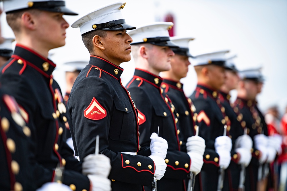 Military Funeral Honors with Funeral Escort are Conducted  for U.S. Marine Corps Cpl. Thomas Cooper in Section 57