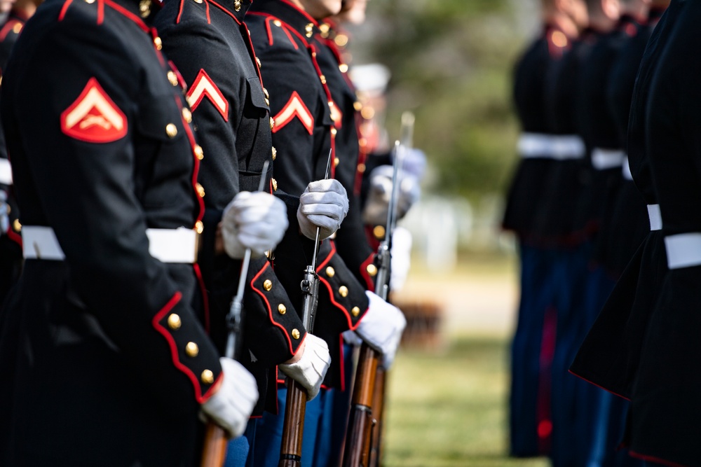 Military Funeral Honors with Funeral Escort are Conducted  for U.S. Marine Corps Cpl. Thomas Cooper in Section 57