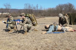 Pennsylvania National Guard medics train as they fight
