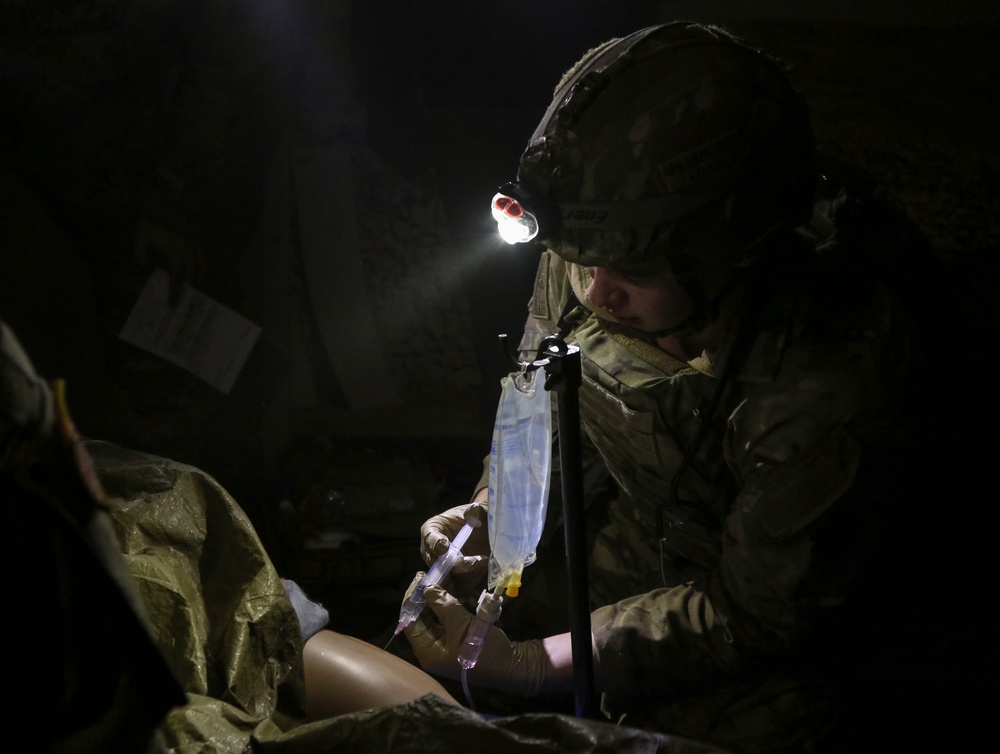 Pennsylvania National Guard medics train as they fight