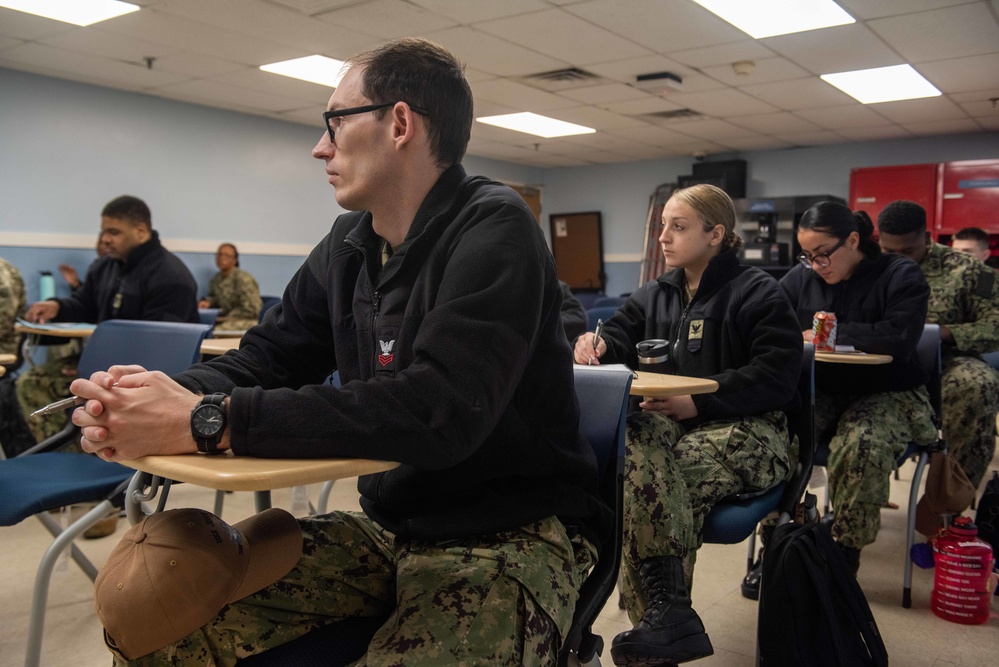 Sailors attend School of Ship