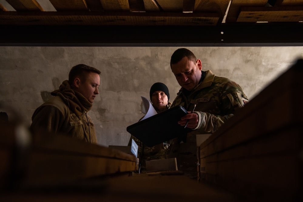 27th Special Operations Munitions Squadron conducts complete inventory, ensuring wing readiness for contingencies