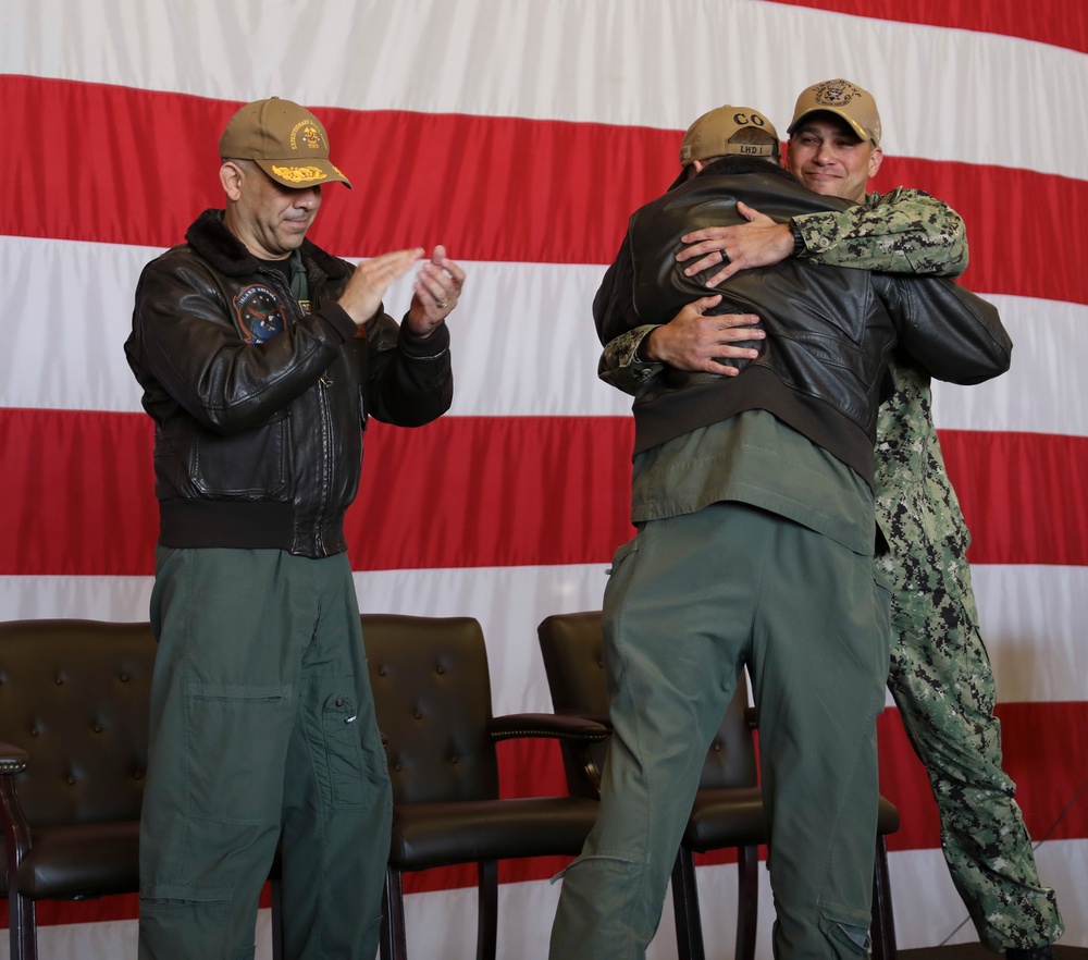 USS Wasp holds Change of Command Ceremony