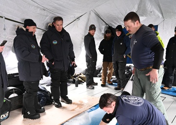 Navy teaches unmanned undersea vehicles to use Arctic ice to find their way at ICEX 2022