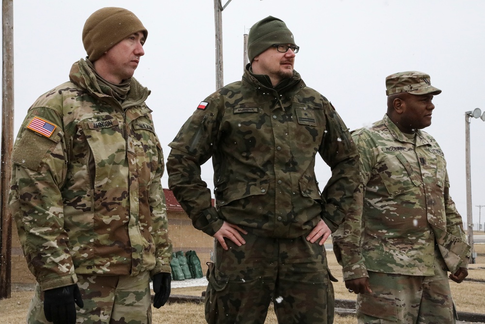 Polish Territorial Defense Forces Soldiers tour Marseilles Training Center (MTC)