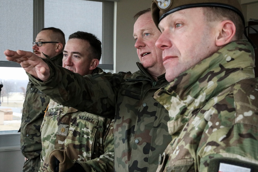 Polish Territorial Defense Forces Soldiers tour Marseilles Training Center (MTC)